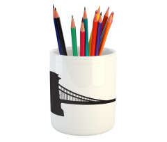 Chain Bridge Budapest Art Pencil Pen Holder