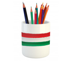 Hungarian Flag Brush Colors Pencil Pen Holder