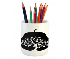 Monochrome Tree in a Fruit Pencil Pen Holder