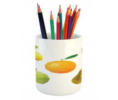 Geometric Poly Art Fresh Food Pencil Pen Holder