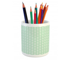 Vintage Design Polka Dotted Pencil Pen Holder