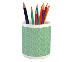 Botanical Floral Plants Herbal Pencil Pen Holder