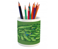 Setting with Water Hazards Pencil Pen Holder