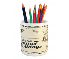 Aloha Summer Holidays Pencil Pen Holder