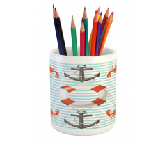 Life Rings Anchor Ropes Pencil Pen Holder