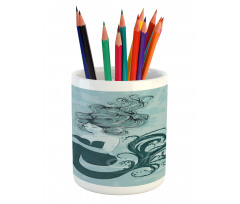 Sleeping Mermaid Pencil Pen Holder