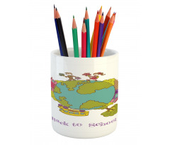 Back to School Concept Pencil Pen Holder