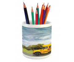 Country Road Morning Pencil Pen Holder