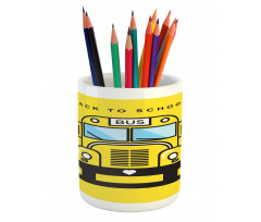 Funky Vehicle Graphic Pencil Pen Holder