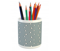 Minimal Arctic Fauna Bird Pencil Pen Holder