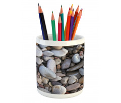 Pebbles by the Sea Beach Pencil Pen Holder