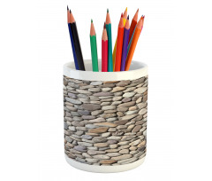 Coastal Theme Stone Wall Pencil Pen Holder