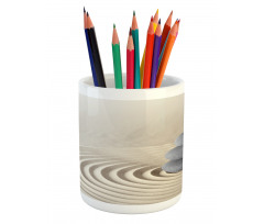 Swirls and Circles Stones Pencil Pen Holder