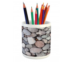 Sea Elements Pile of Stones Pencil Pen Holder