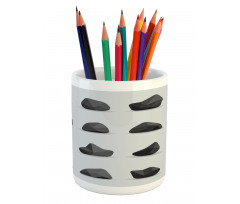 Disparate Sizes and Shapes Pencil Pen Holder