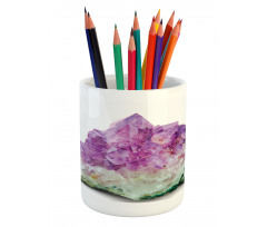 Crystal Like Lavender Hues Pencil Pen Holder