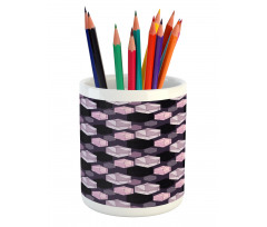 Geometrical Cuts Artwork Pencil Pen Holder