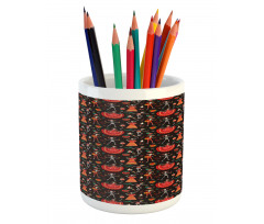 Mexican Skeleton Pencil Pen Holder