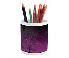 Night Silhouette Star Pencil Pen Holder