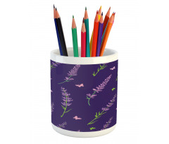 Floral and Butterflies Pencil Pen Holder