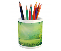 Cartoon Vivid Scene Pencil Pen Holder