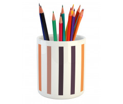 Vertical Pattern Stripes Pencil Pen Holder