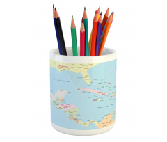 Caribbean Islands Pencil Pen Holder