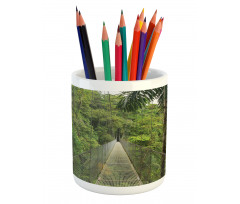 Bridge in Forest Pencil Pen Holder