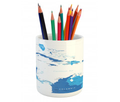 Detailed Mapping Pencil Pen Holder