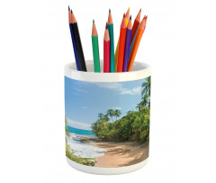 Wild Tropical Beach Pencil Pen Holder