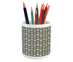 Ethnic Design Repetition Pencil Pen Holder