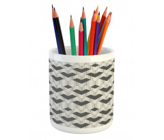 Dashes and Zigzags Style Pencil Pen Holder