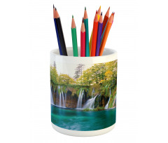 Many Small Waterfalls Photo Pencil Pen Holder