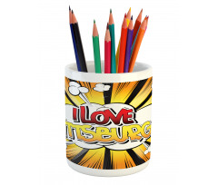 Comic Calligraphy Pencil Pen Holder