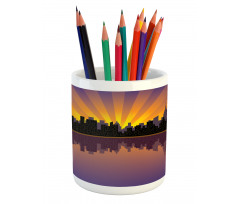 Manhattan from the East River Pencil Pen Holder