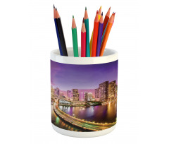 Shot of Florida Miami Downtown Pencil Pen Holder