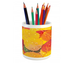 Close Shot Raindrops Pencil Pen Holder