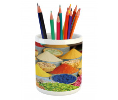 Group of Organic Herbal Items Pencil Pen Holder