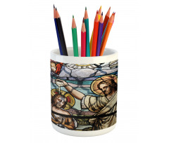 Historic Art Illustration Pencil Pen Holder