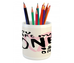 Romantic Texting Pencil Pen Holder