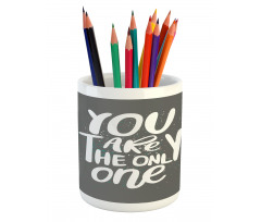 Romantic Lettering Art Pencil Pen Holder