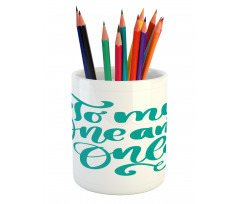 Vibrant Wording Pencil Pen Holder