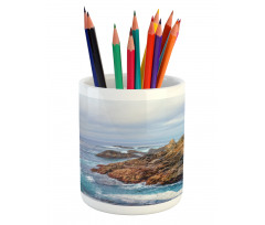 Garrapata Beach Rocky Coast Pencil Pen Holder