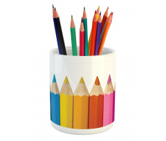 Colorful Pencils Macro Photo Pencil Pen Holder