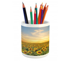 Blooming Farm at Sunset Pencil Pen Holder