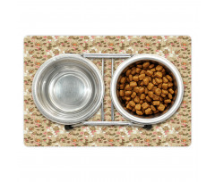 Vintage Look Leaves Pet Mat