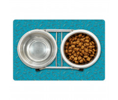 Cool Tones Underwater Art Pet Mat