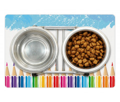 Multicolor Gradient Pencils Pet Mat