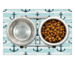 Pattern with Anchors Pet Mat