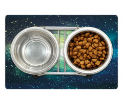 Outer Space Theme Stardust Pet Mat